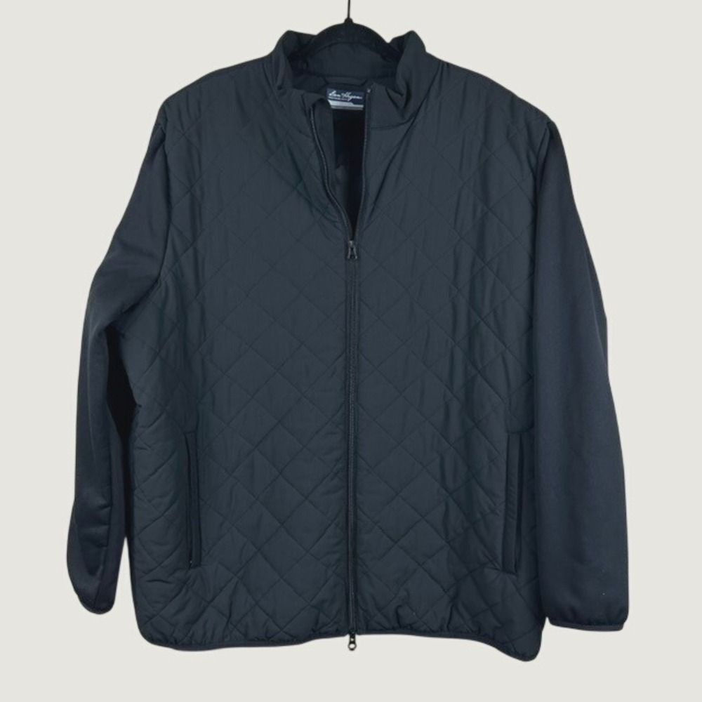 Ben Hogan Performance Jacket Black Quilted Full Zip Golf Mens 2XL